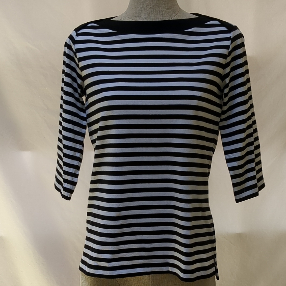 Sara Campbell NWT Black & White Striped Top
